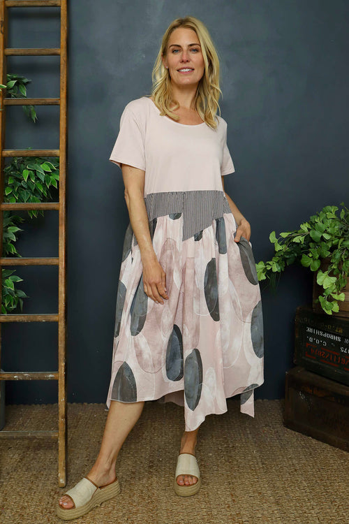 Hepworth Pebble Cotton Dress Pink - Image 2