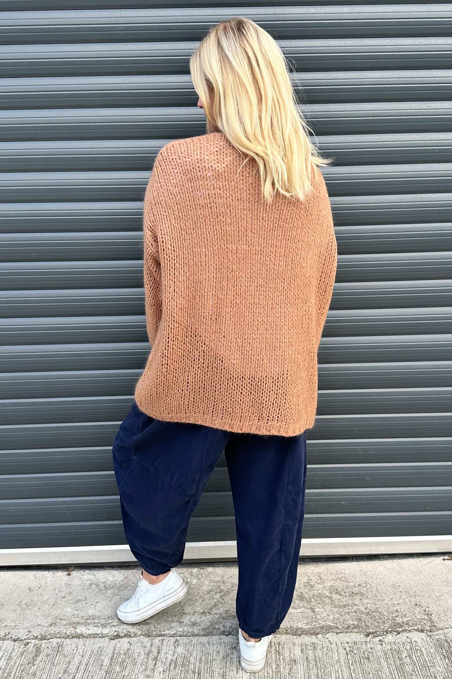 Annie Knitted Cardigan Camel