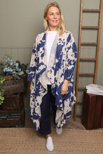 Avice Ink Print Linen Jacket Stone Stone - Avice Ink Print Linen Jacket Stone
