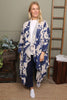 Avice Ink Print Linen Jacket Stone
