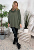 Emmeline Cowl Neck Cotton Top Khaki