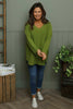 Lynna V-Neck Jumper Olive