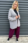 Annie Knitted Cardigan Grey