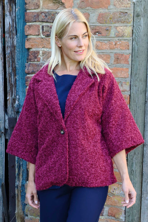 Perdita Jacket Wine - Image 1
