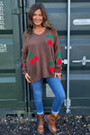 Joan Cherry Knitted Jumper Cocoa