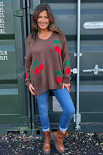 Joan Cherry Knitted Jumper Cocoa Cocoa - Joan Cherry Knitted Jumper Cocoa