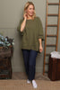 Ginny Cotton Top Khaki