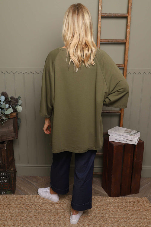 Ginny Cotton Top Khaki - Image 4
