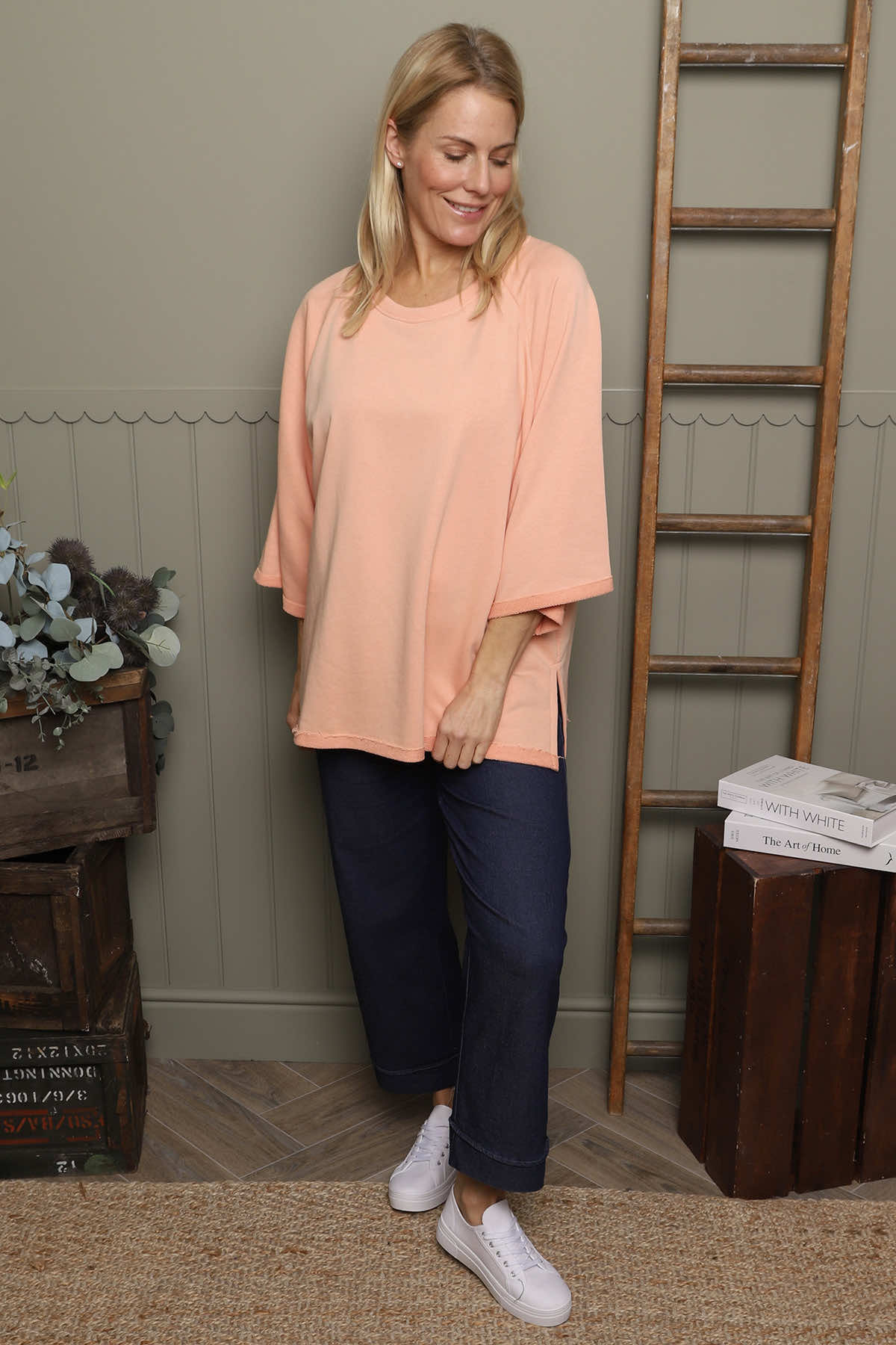 Ginny Cotton Top Orange