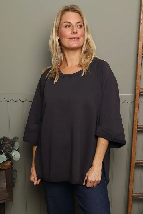 Ginny Cotton Top Charcoal - Image 2