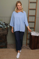 Ginny Cotton Top Powder Blue Powder Blue - Ginny Cotton Top Powder Blue