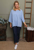 Ginny Cotton Top Powder Blue
