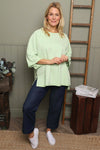 Ginny Cotton Top Green