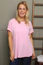 Genevieve Cotton Tee Pink