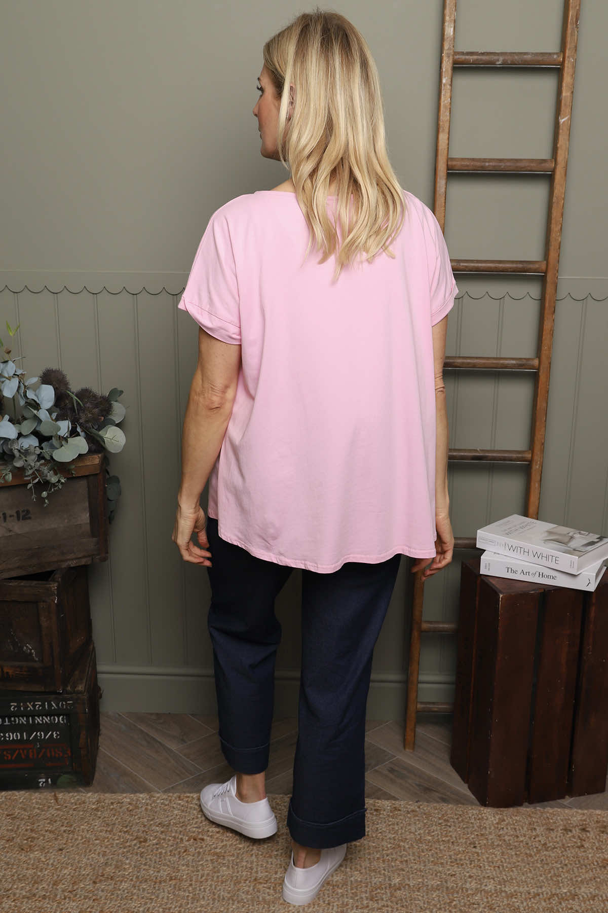 Genevieve Cotton Tee Pink