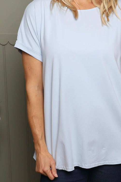 Genevieve Cotton Tee Light Blue - Image 3