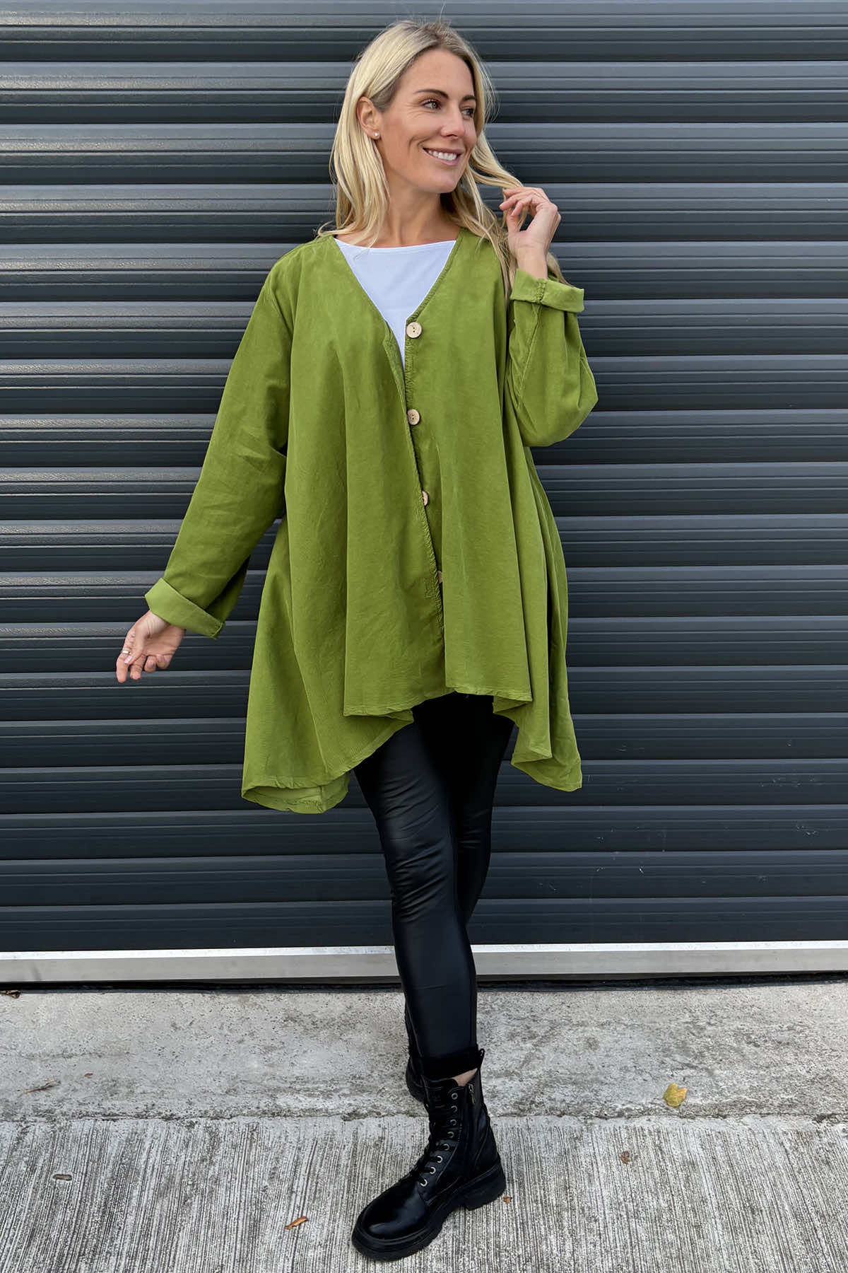 Anika Cord Jacket Olive