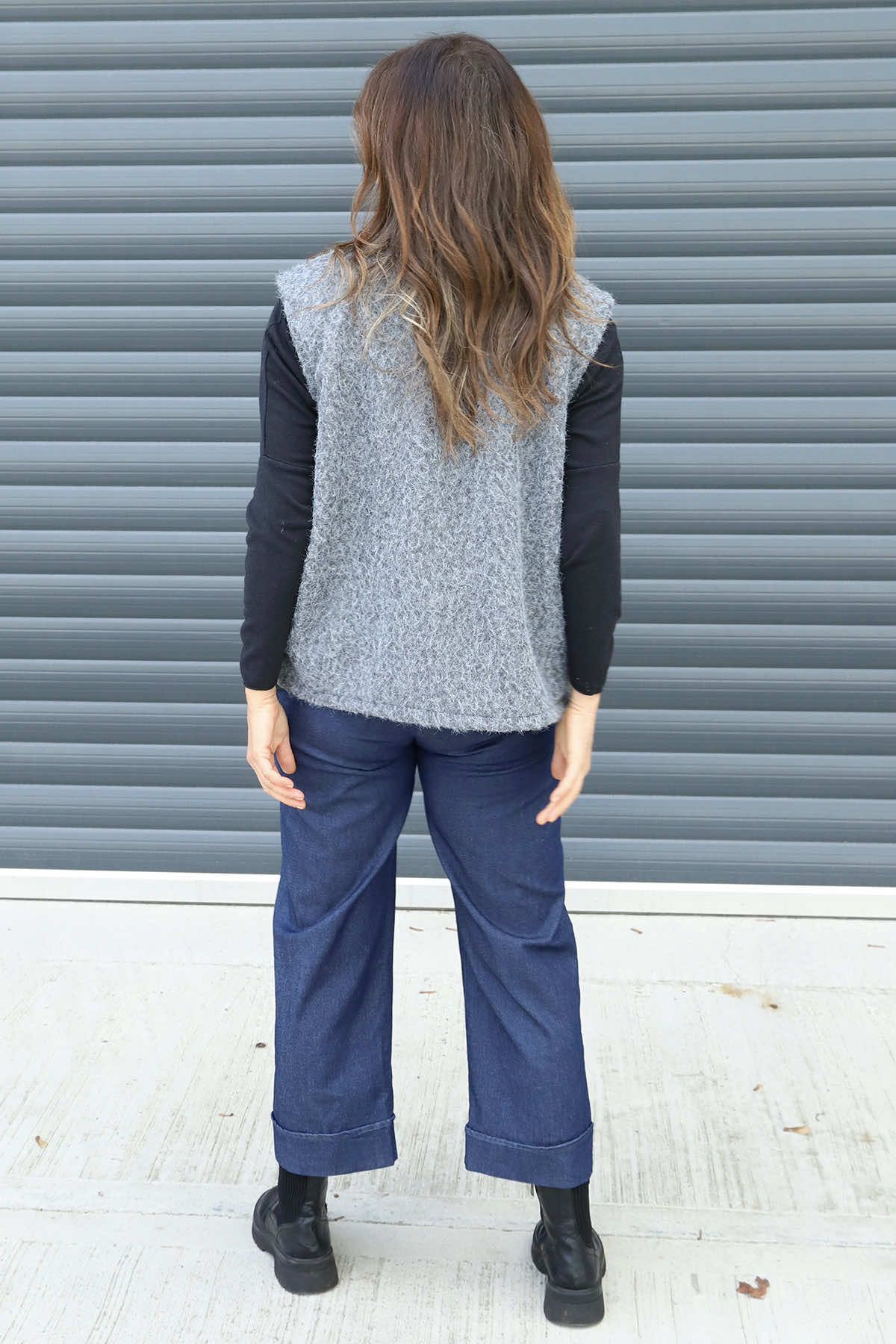 Dani Gilet Mid Grey