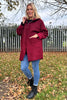 Miranda Boucle Jacket Wine