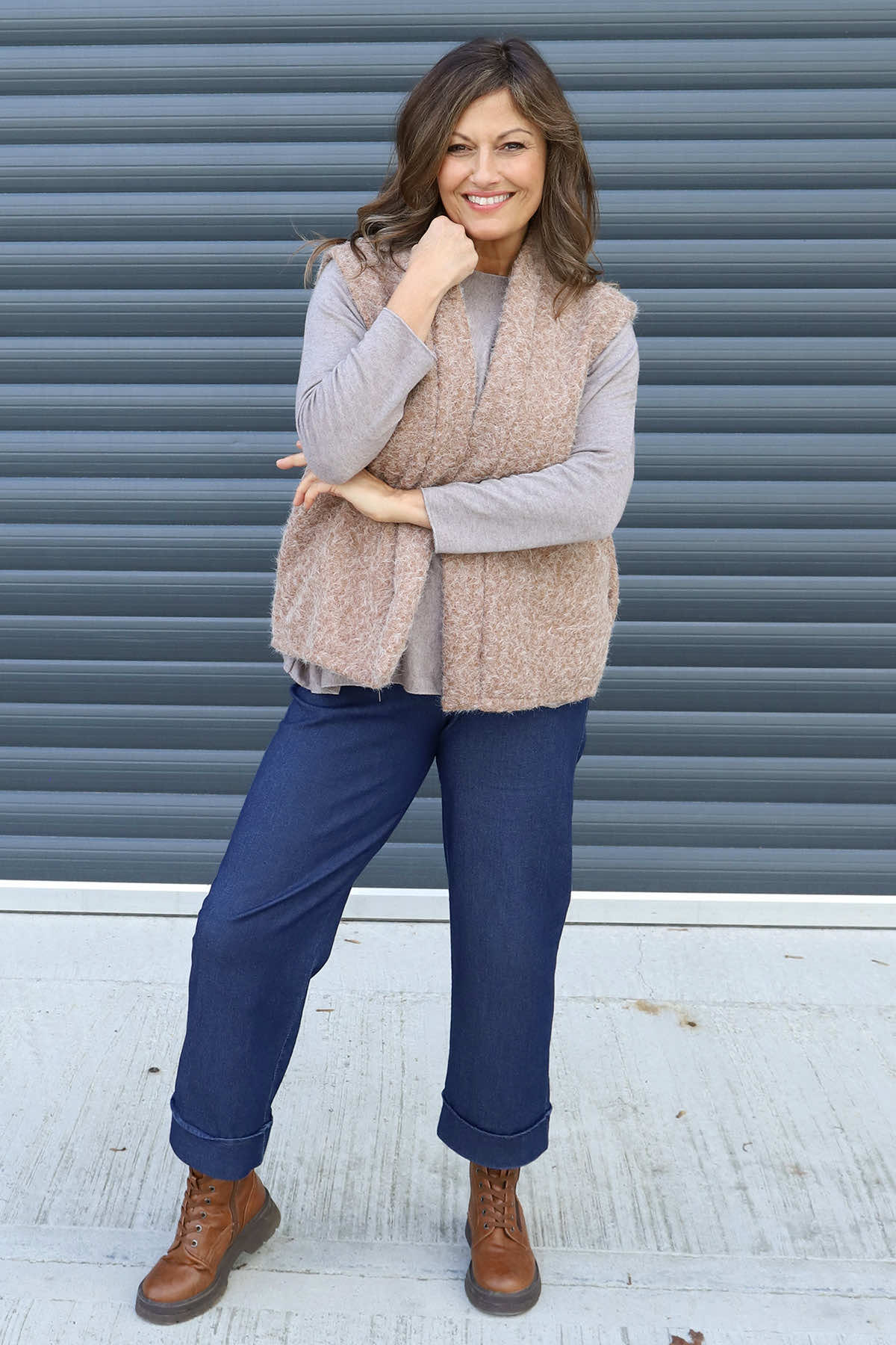 Dani Gilet Camel