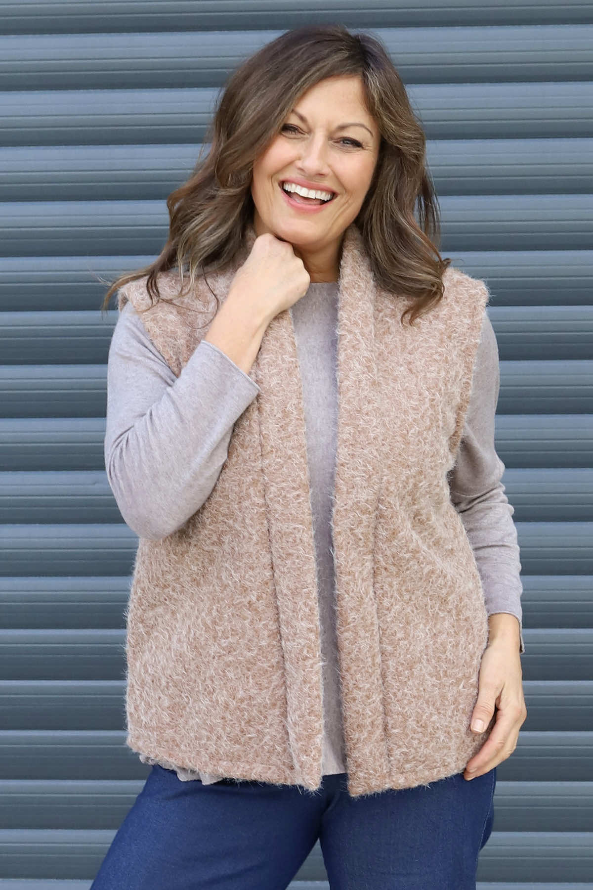 Dani Gilet Camel