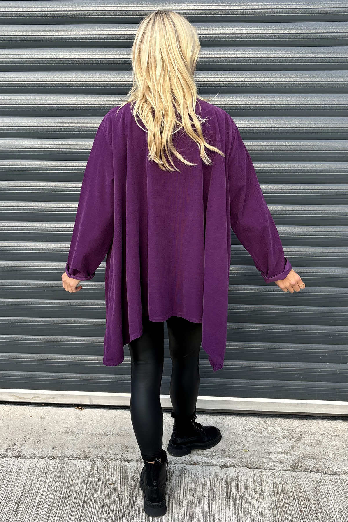 Anika Cord Jacket Purple