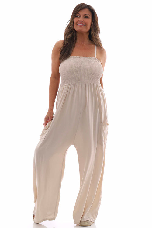 Jayla Strap Jumpsuit Stone - Image 3