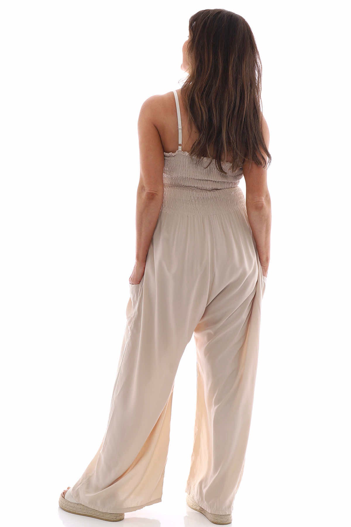 Jayla Strap Jumpsuit Stone