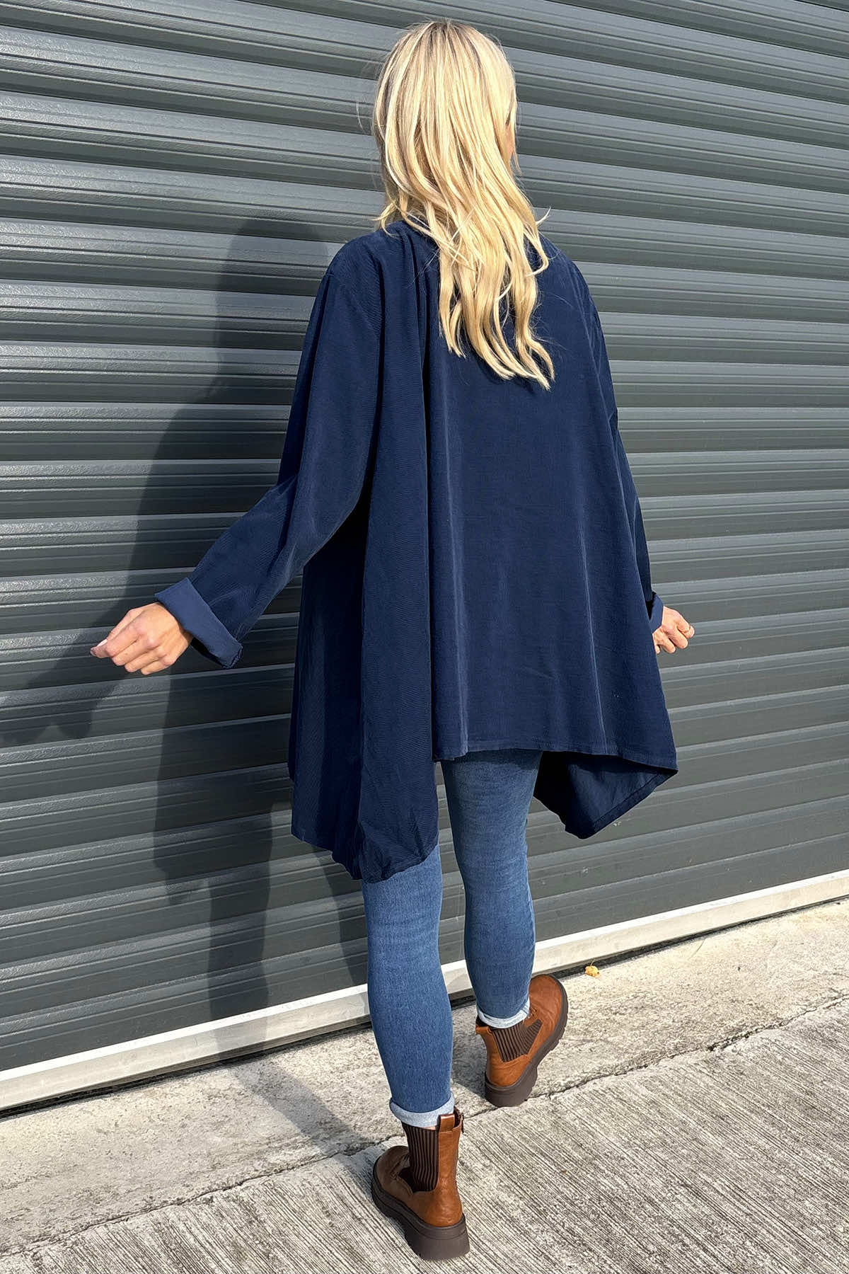 Anika Cord Jacket Navy