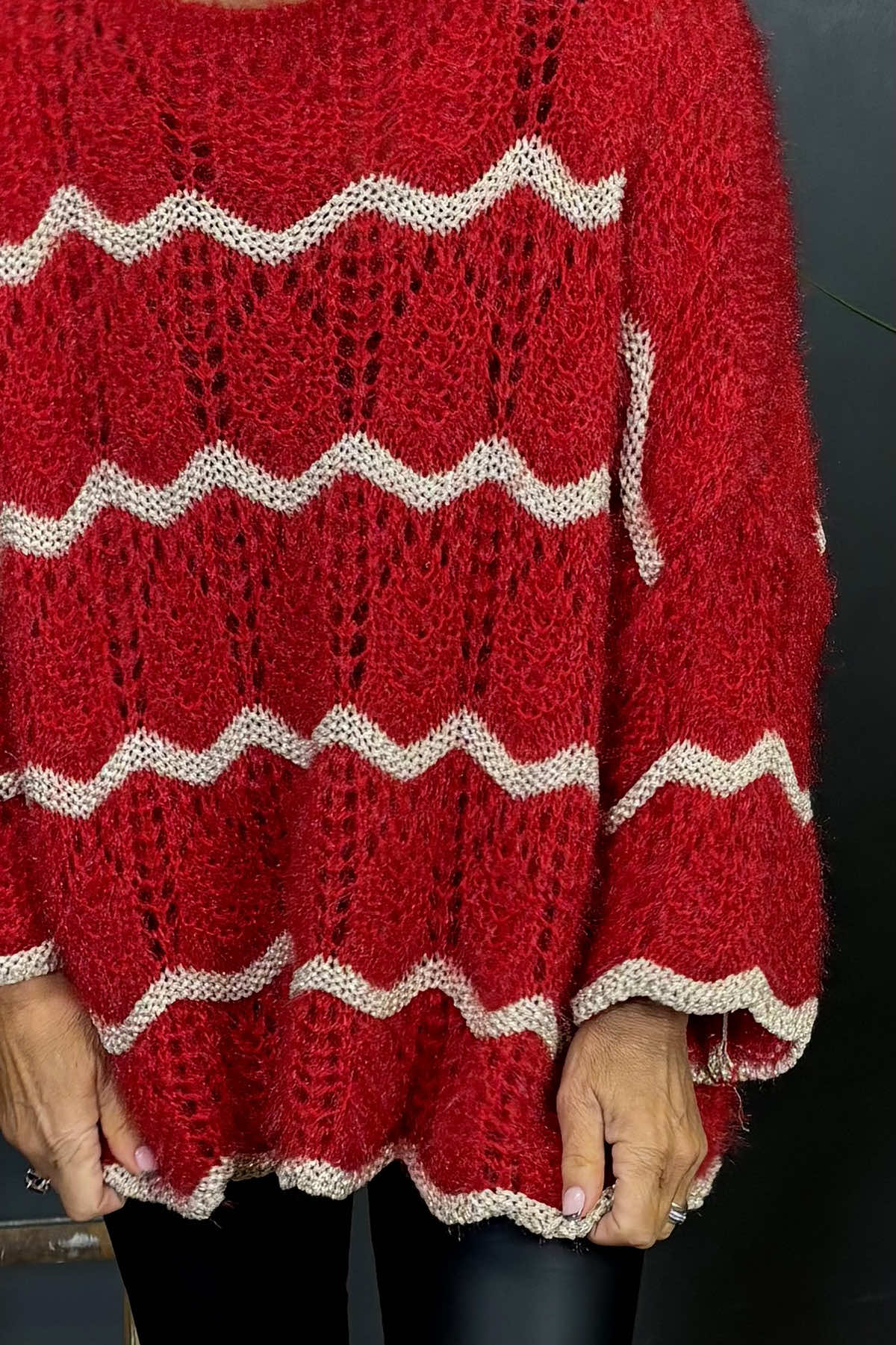 Aurelia Knitted Jumper Red