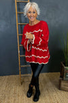 Aurelia Knitted Jumper Red