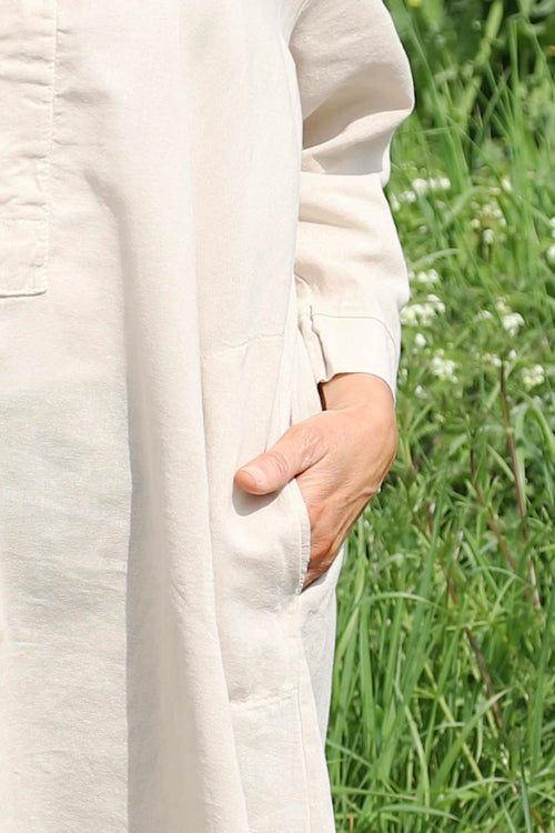 Davina Linen Tunic Stone - Image 3
