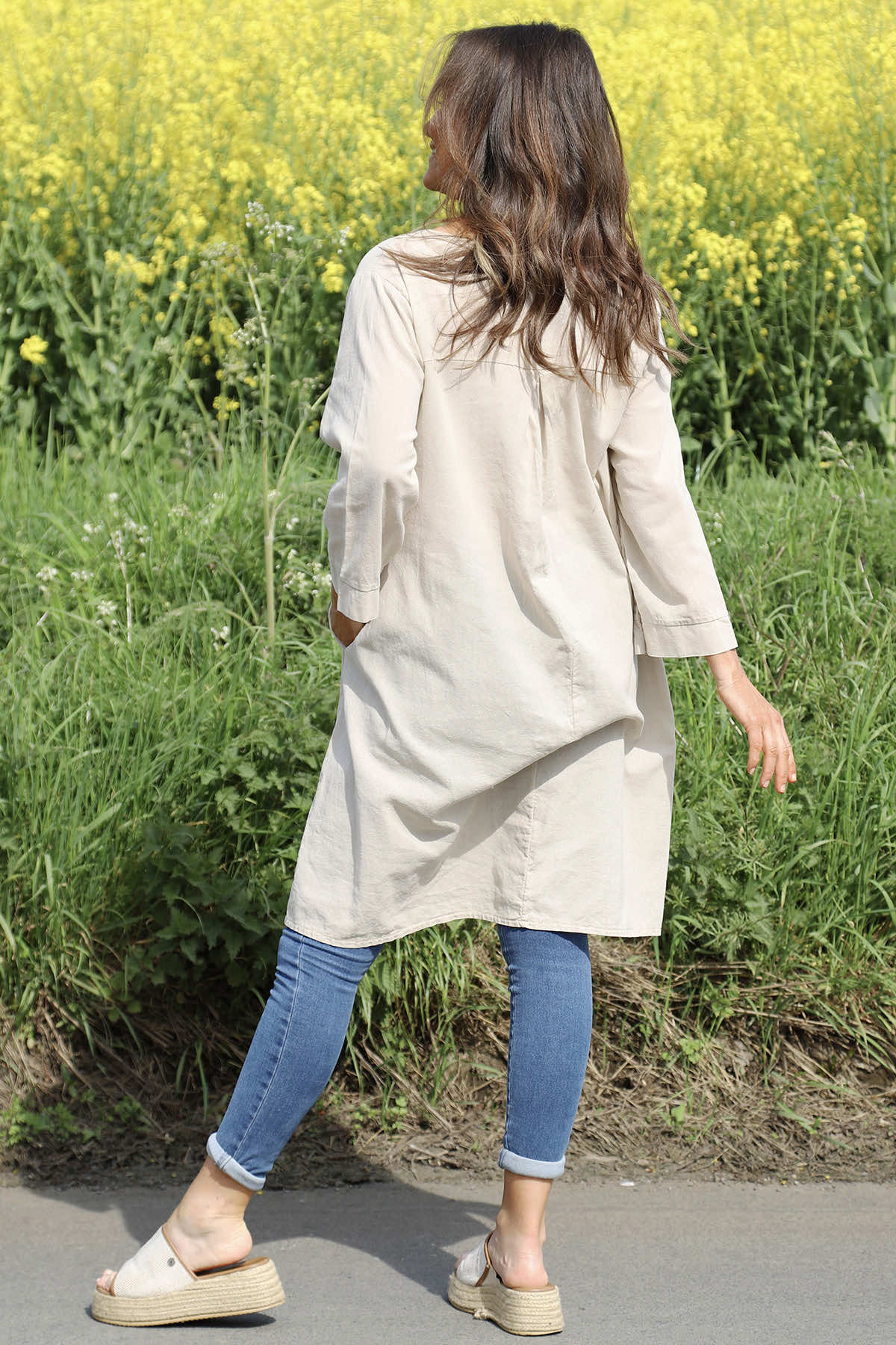 Davina Linen Tunic Stone