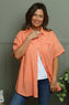 Lily Linen Shirt Orange