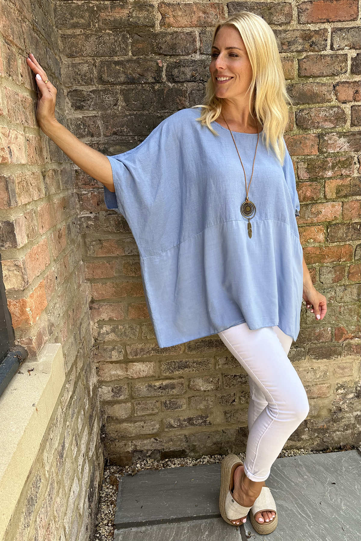 Ashleigh Necklace Top Blue