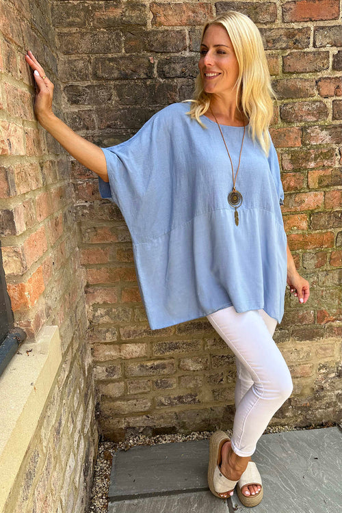 Ashleigh Necklace Top Blue - Image 1