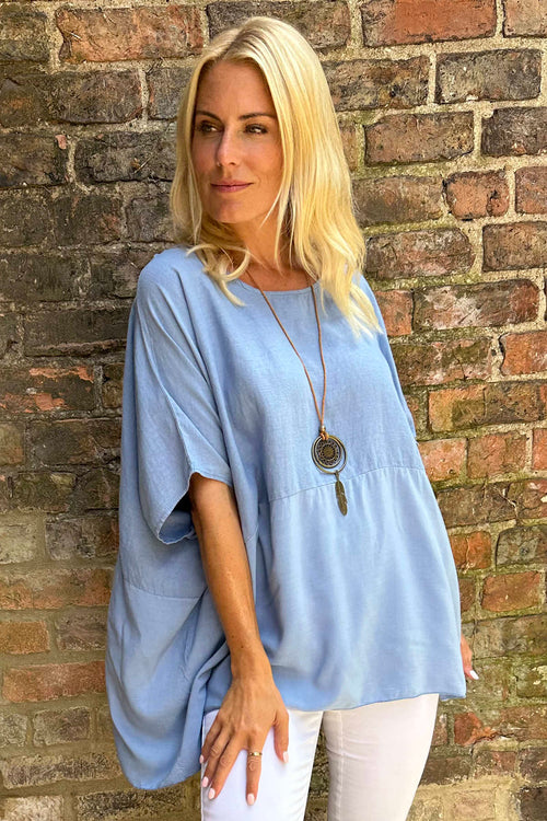 Ashleigh Necklace Top Blue - Image 2