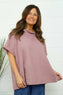 Haley Linen Top Mauve