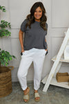 Elodie Cotton Trousers White