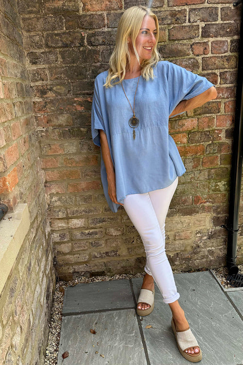 Ashleigh Necklace Top Blue - Image 3