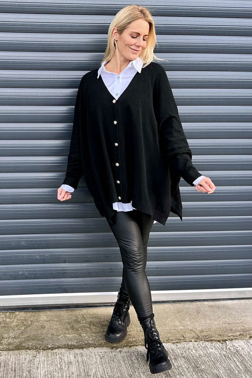 Hattie Knitted Cardigan Black