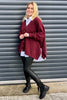 Hattie Knitted Cardigan Wine