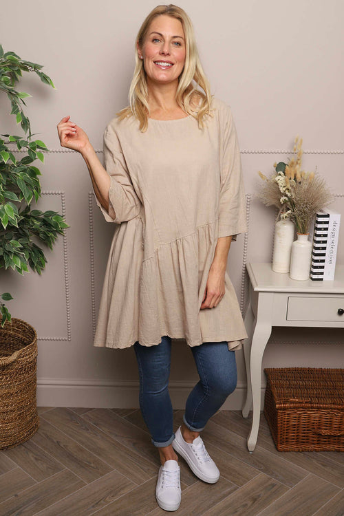 Lanton Linen Tunic Camel - Image 2