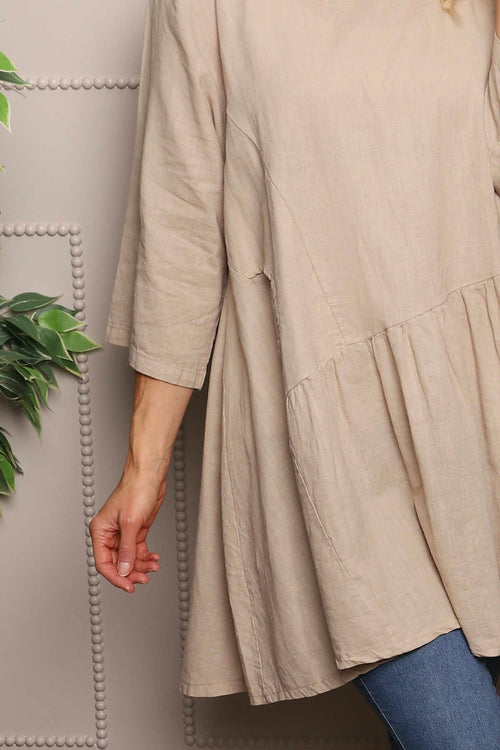 Lanton Linen Tunic Camel - Image 3
