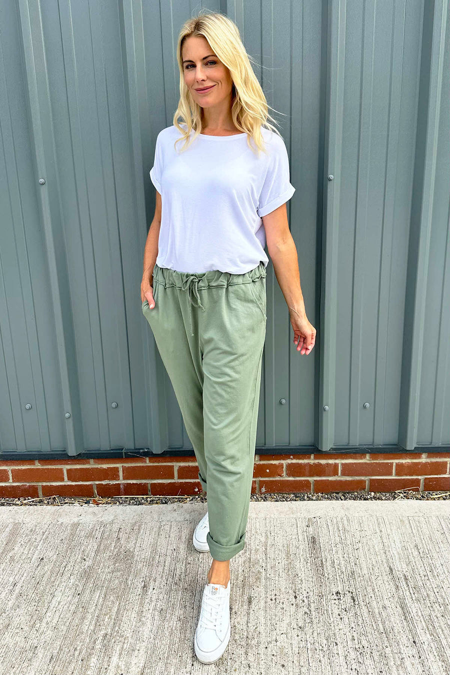 Didcot Jersey Pants Light Khaki