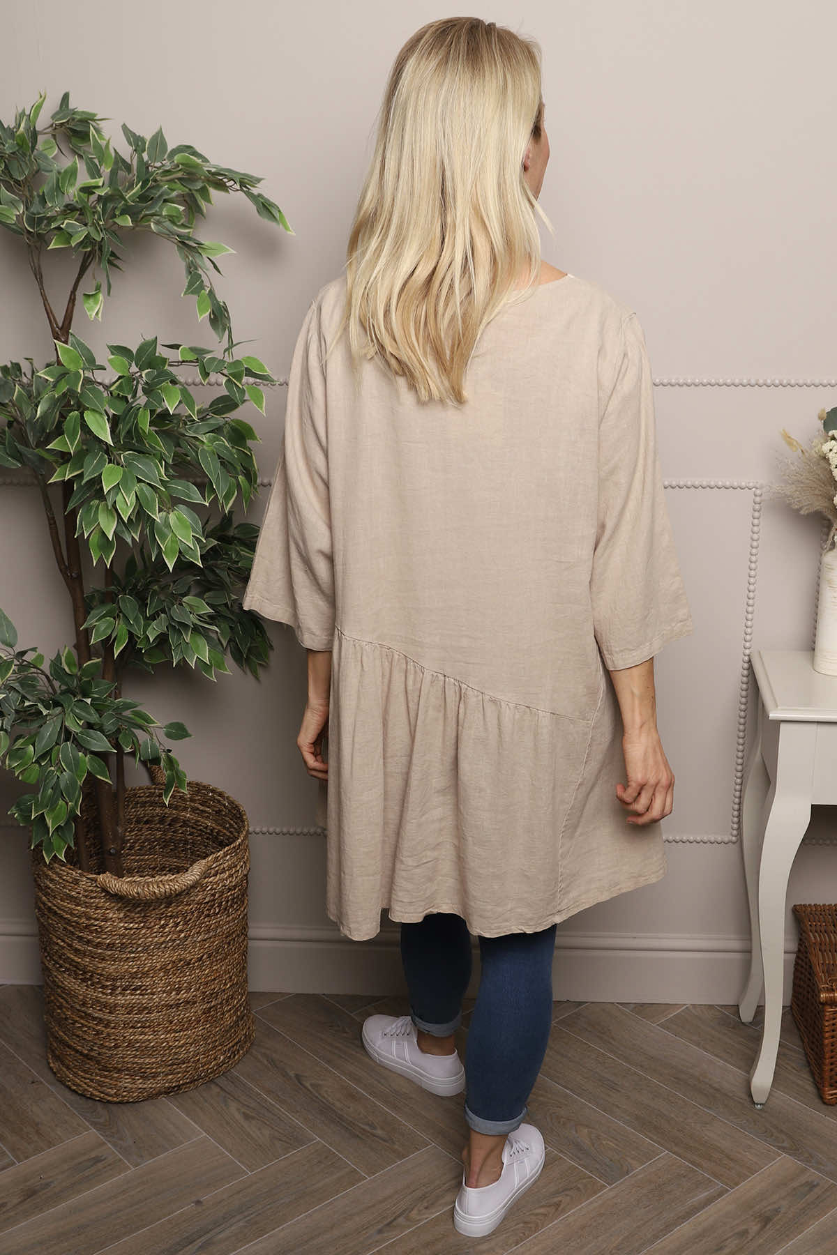 Lanton Linen Tunic Camel