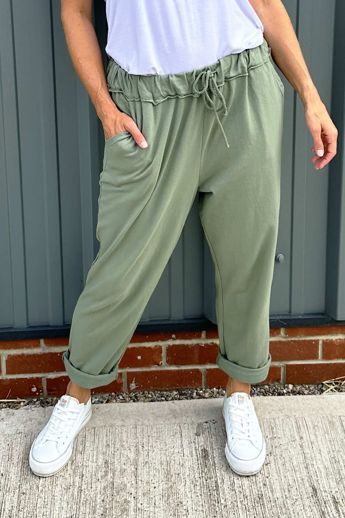 Didcot Jersey Pants Light Khaki