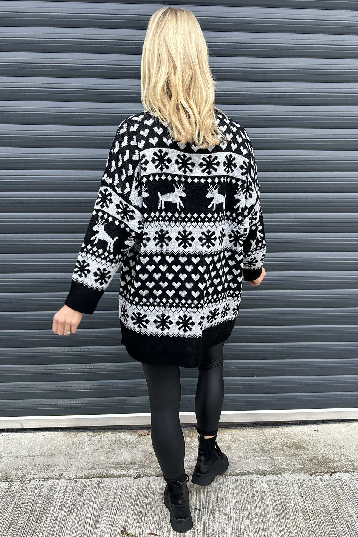 Dasher Festive Knitted Jumper Black