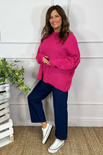 Maria Knitted Jumper Fuchsia Fuchsia - Maria Knitted Jumper Fuchsia