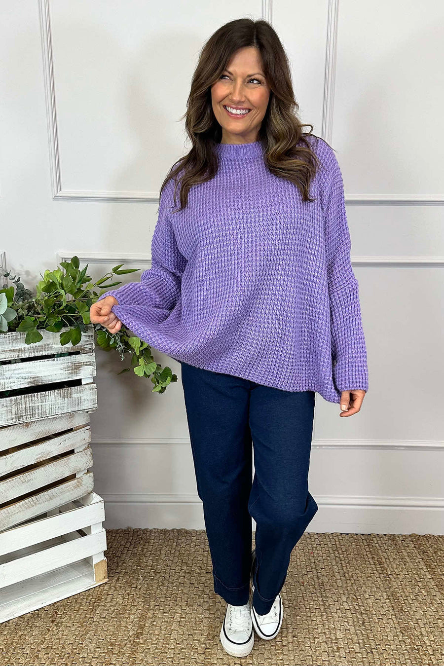 Maria Knitted Jumper Purple